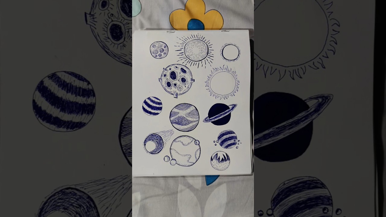 HOW TO DRAW PLANETS | AESTHETIC DRAWING | 