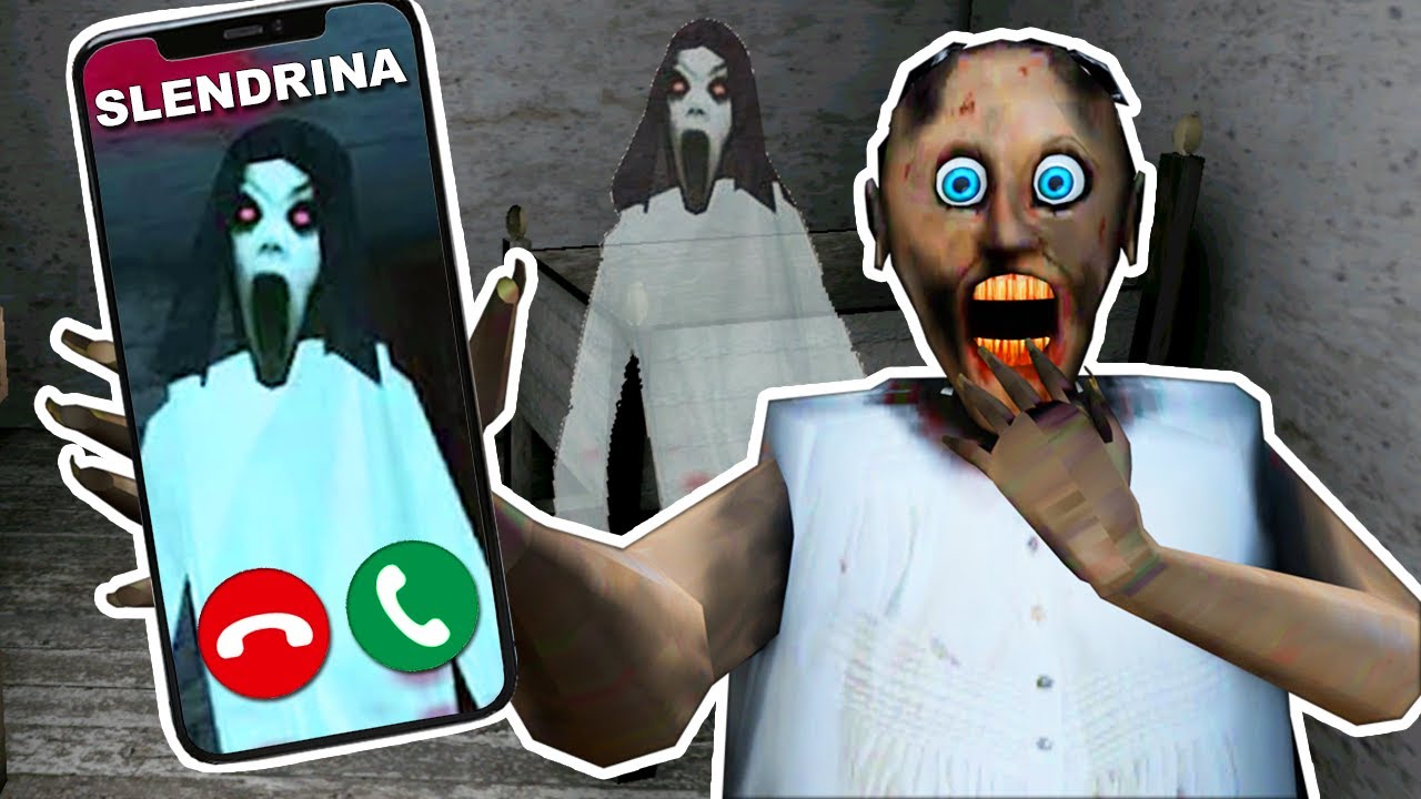 Slendrina call Granny - funny horror granny game animation
