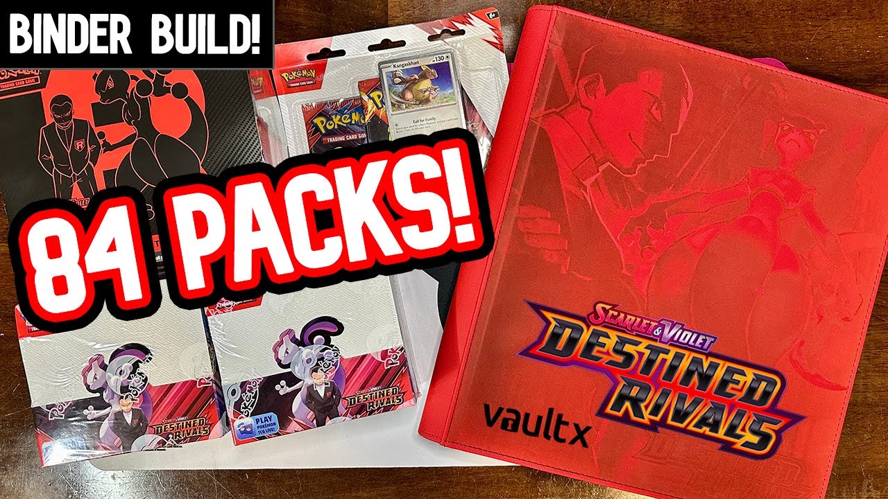 Release Week! DESTINED RIVALS Opening and Pokemon BINDER BUILD!