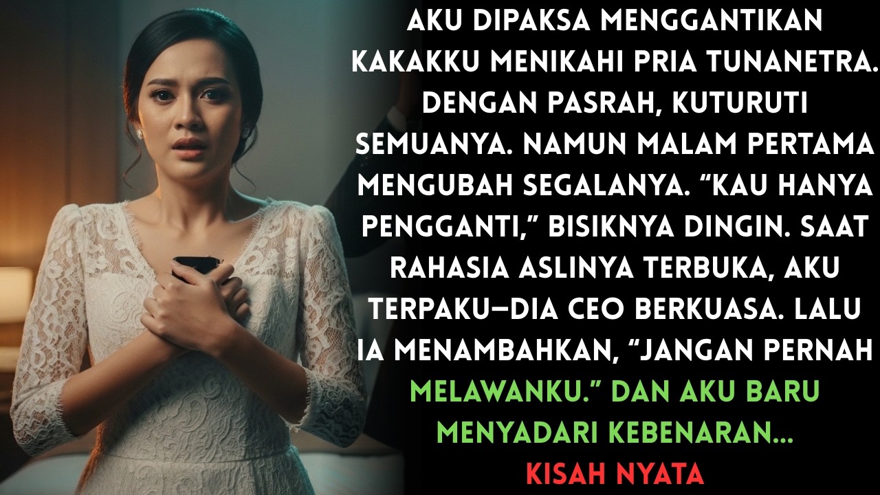 Dipaksa Gantikan Kakak Menikah dengan Pria Tunanetra, Ternyata Suamiku CEO Misterius!