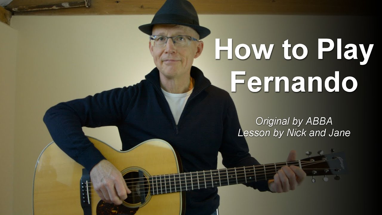 Fernando Guitar Lesson Easy Tutorial with TAB – ABBA