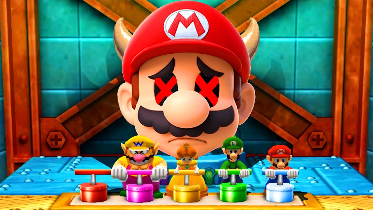 【マリオパーティ100ミニゲームコレクション】ミニゲームマリオVsルイージVsワリオVsデイジー(たつじん難易度)