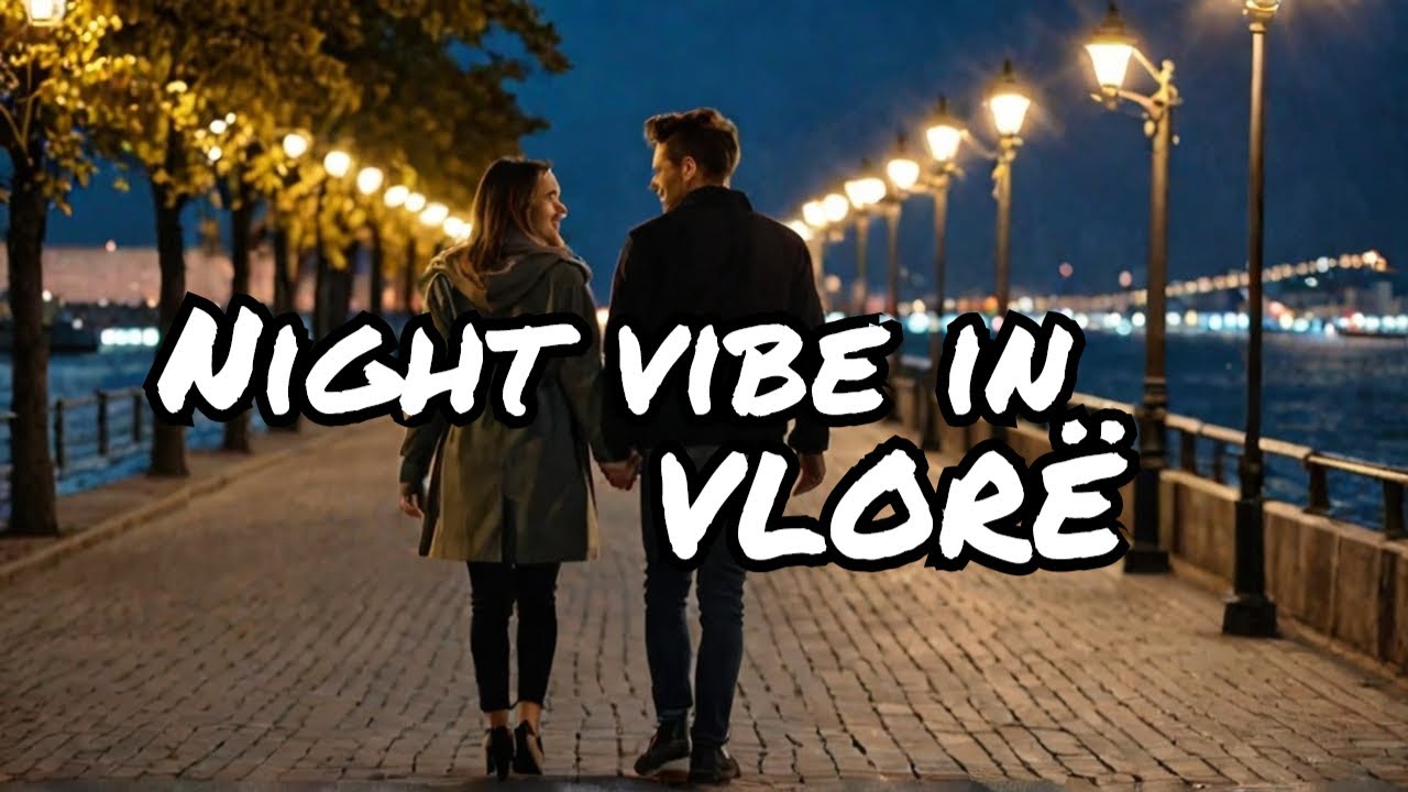 Night Vibe in Vlorë Lungomare Promenade - Albania [4K]