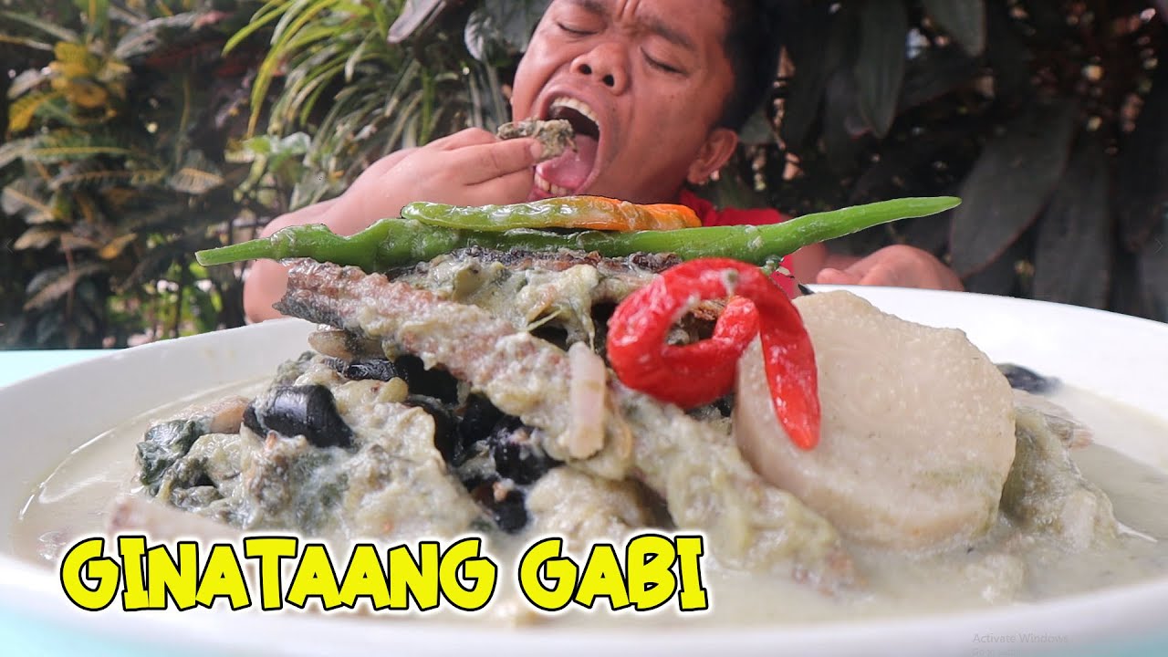 GINATAANG GABI WITH SEA SNAKE, BITANGA AND DRIED SHRIMPS