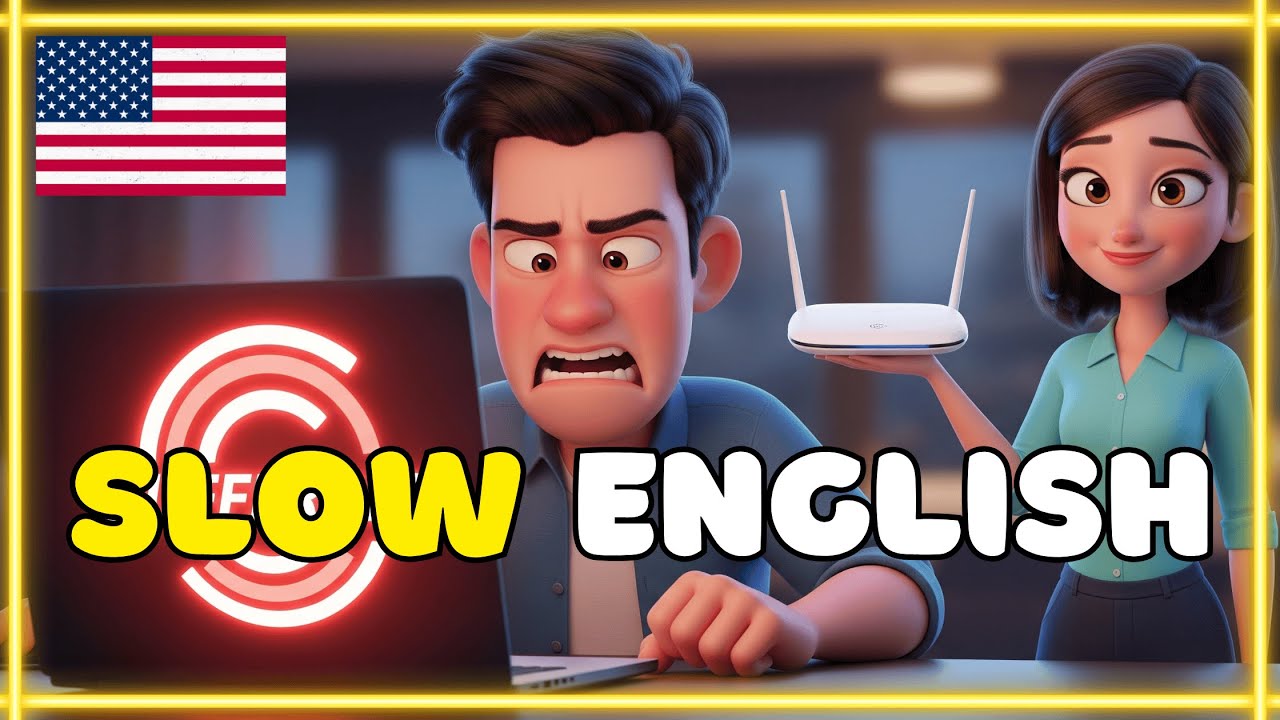 Slow English Conversation For Beginners (A1 & A2) | A Tech Problem Conversation