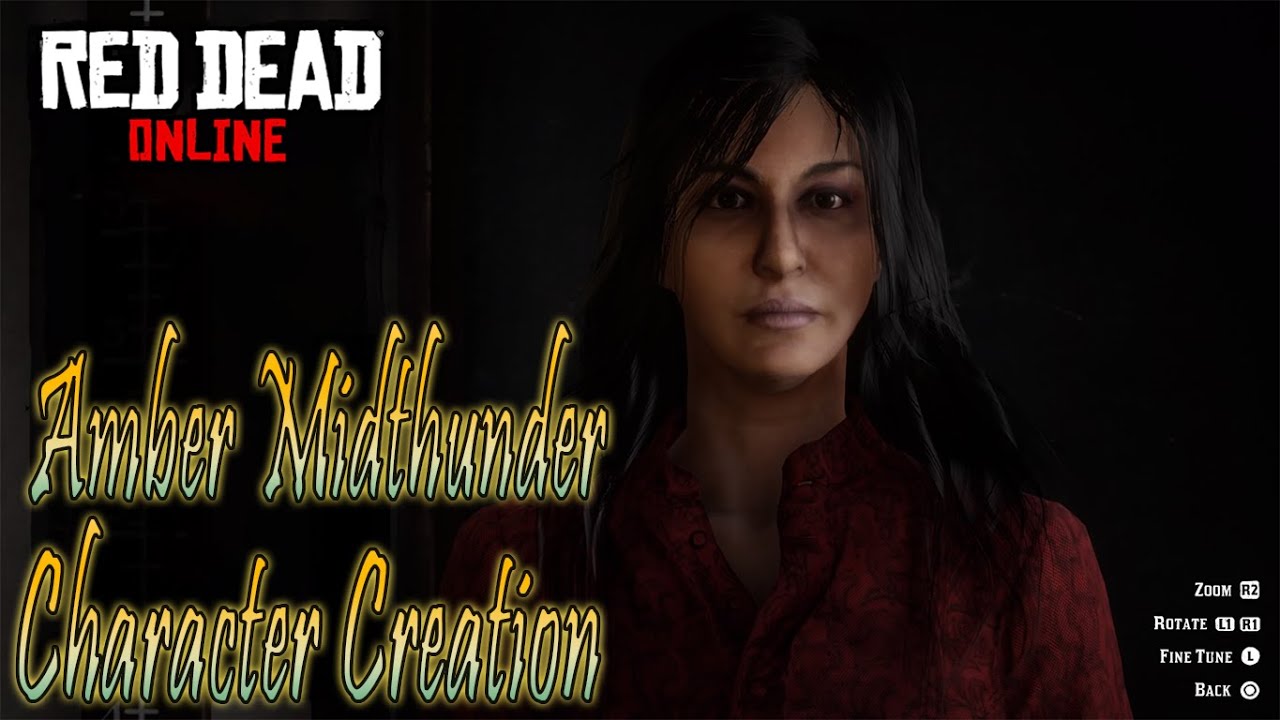Red Dead Redemption 2 Online Amber Midthunder Character Creation