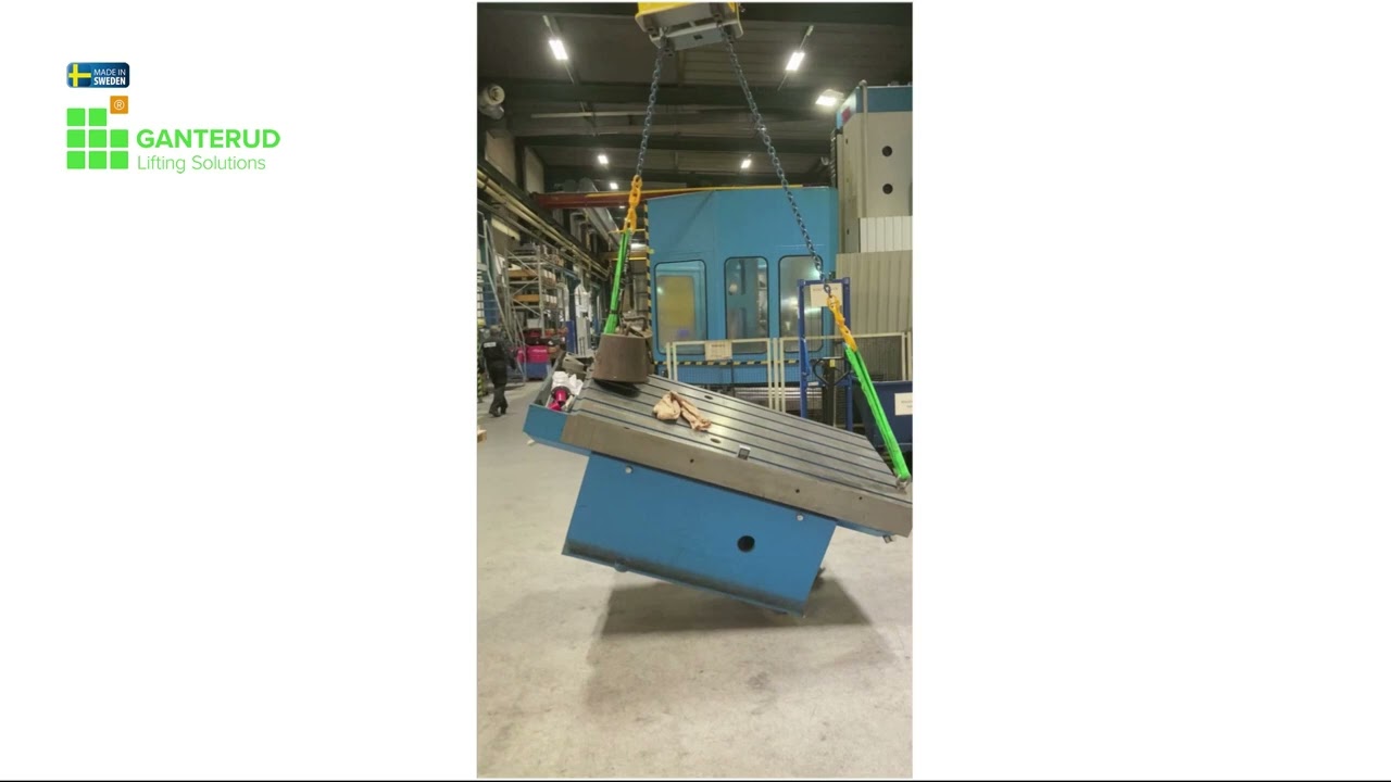 NEW GANTERUD L3, 3 ton lifting yoke  T slot table, weigth 2 500 kg