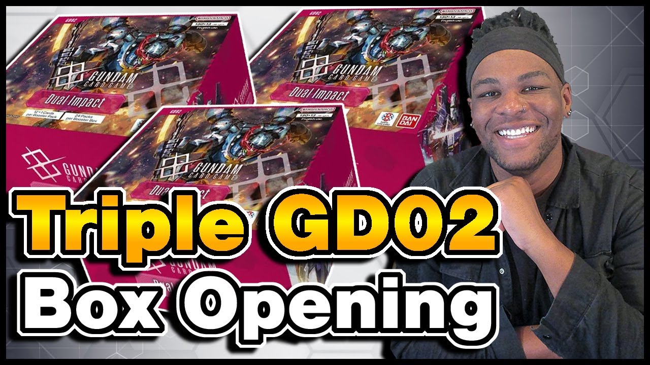 НАМ ПОВЕЗЛО!!! Открываем ещё 3 коробки с карточной игрой Gundam GD02 Dual Impact!
