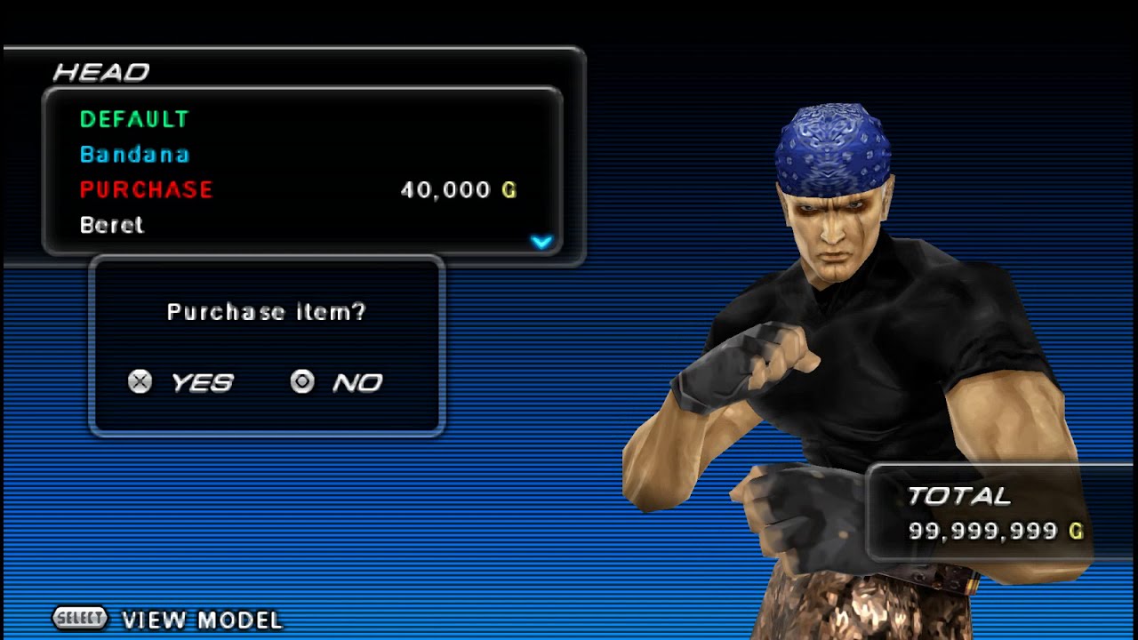 Tekken 6 Bryan Fury Customization(PSP version)