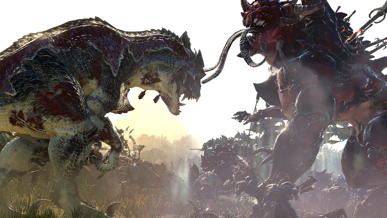 Lizardmen VS Warriors of Chaos - Total War: Warhammer 3 Cinematic Battle