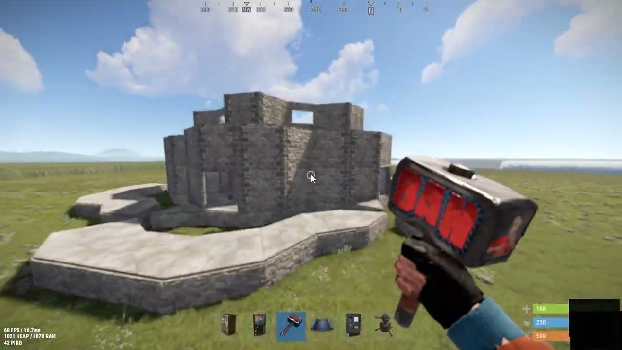 Hichow Wide Gap China Wall Open Core Rust Base Tutorial furnaces ect