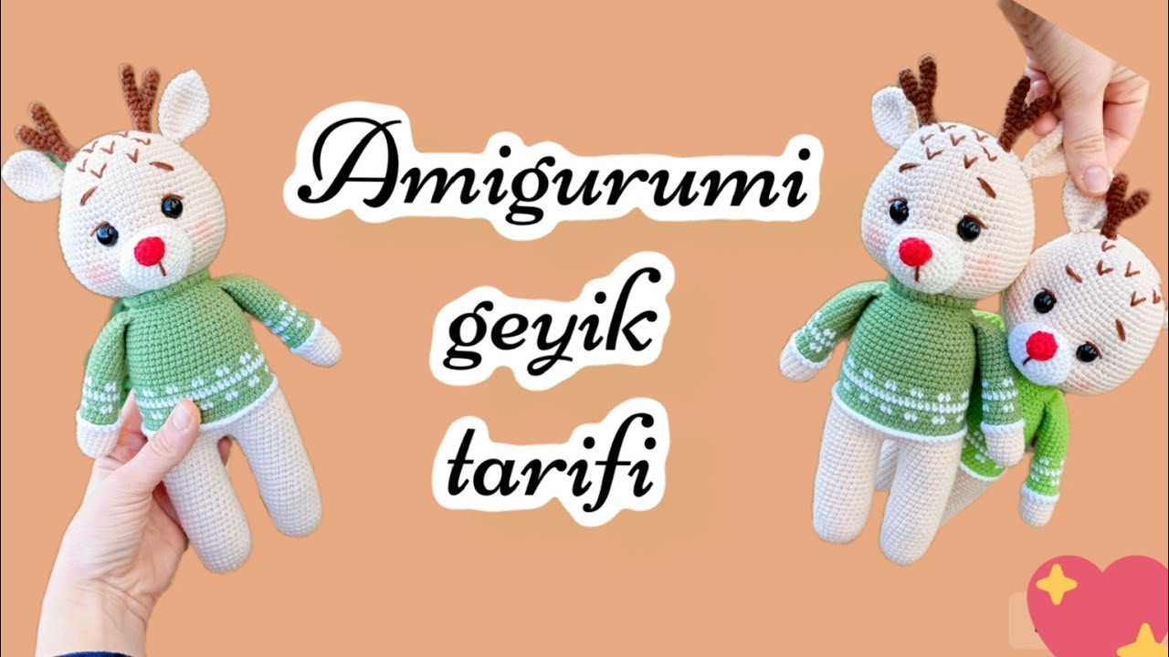 Çok kolay amigurumi geyik yapımı|Amigurumi geyik tarifi#amigurumi #tutorial #tarif