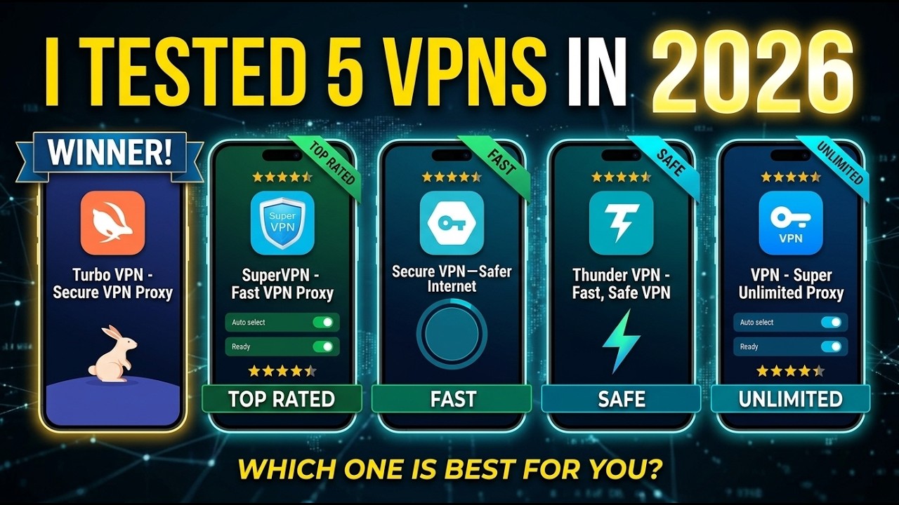I Tested 5 VPN Apps in 2026 &mdash; Here Are the Best Ones