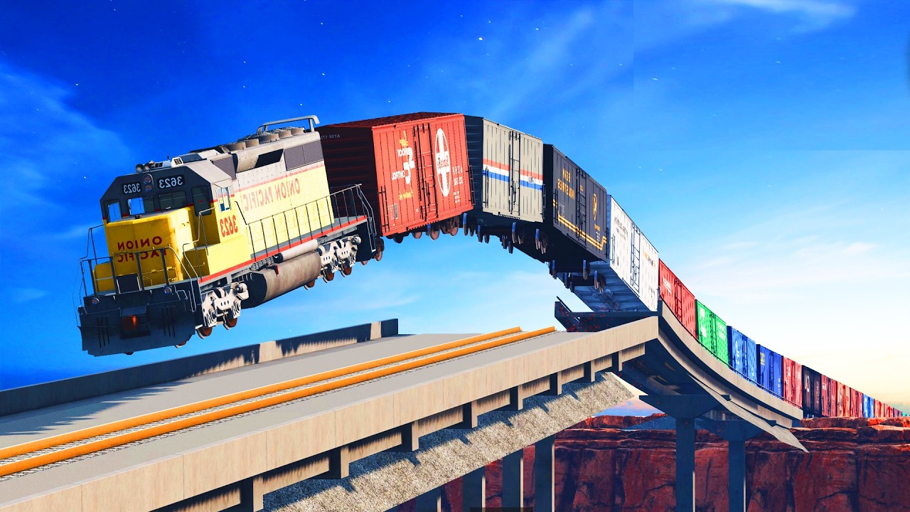Insane Railroad Accidents Derailments ✅ BEAMNG.Drive LIVE STREAM