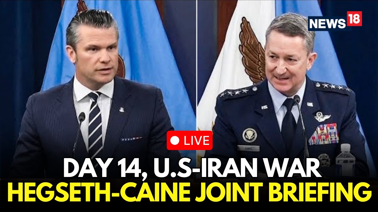 LIVE: Pentagon Briefing on Iran | Defense Secretary Pete Hegseth & Gen. Dan Caine Speak | War Day 14