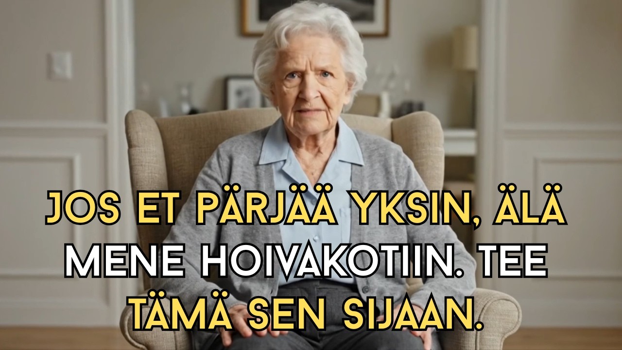 Olen 91-vuotias. Jos pelkäät asua yksin, älä mene hoitokotiin. Tee tämä sen sijaan