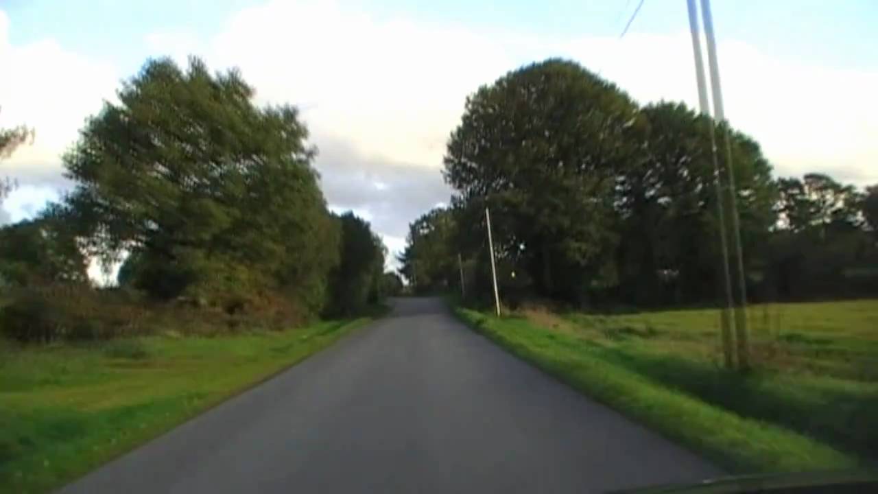 Driving Along The D31 From Ty Bourg To La Croix Tasset, Brittany, France 28th October 2010