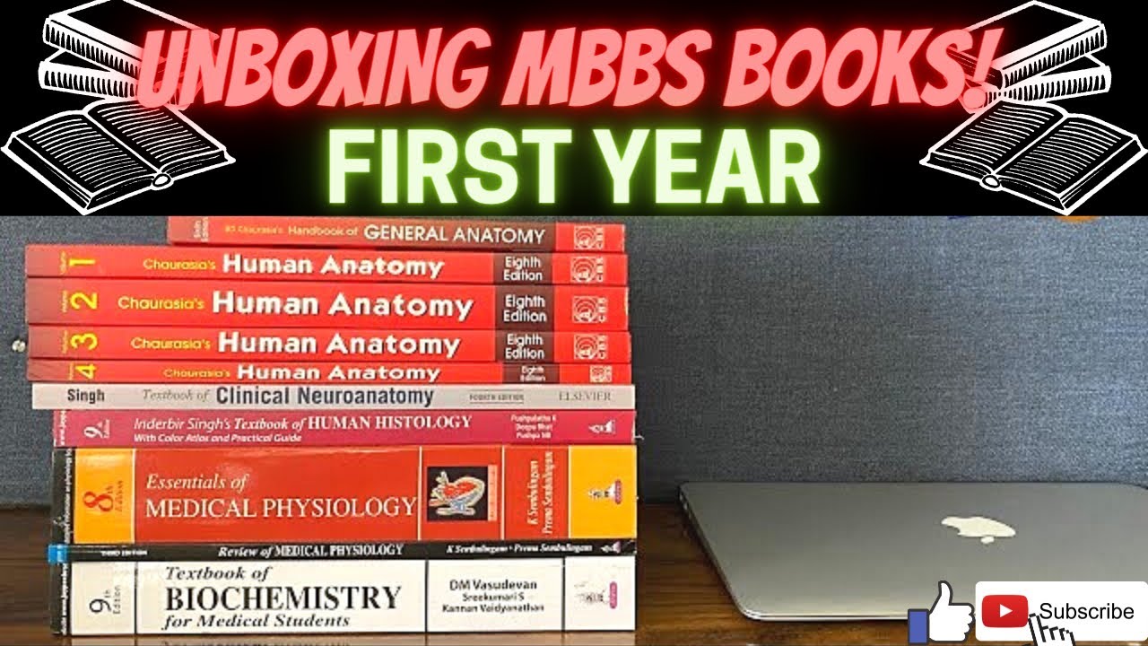 Unboxing First Year MBBS Books!