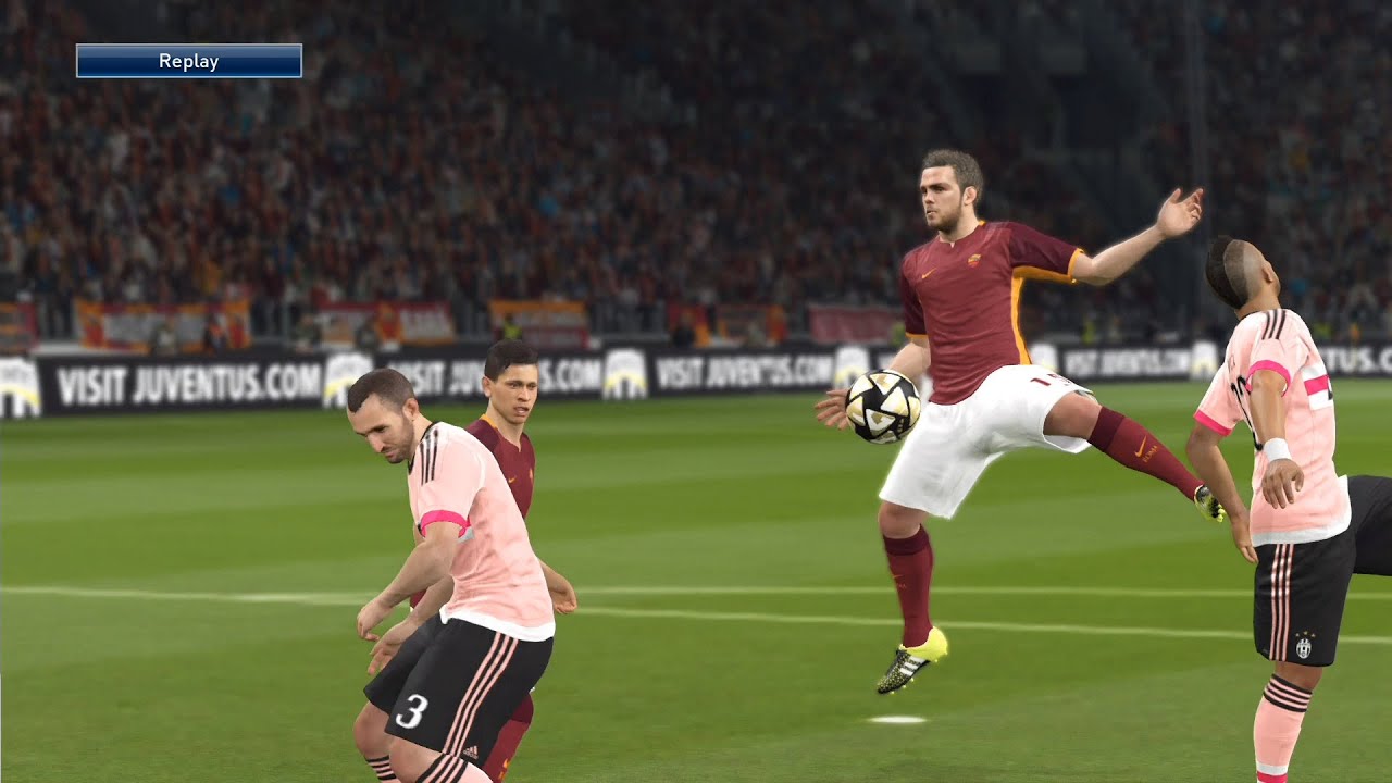 PES 2016 - AS Roma vs Juventus FC - Gameplay (PS4 HD) [1080p60FPS]