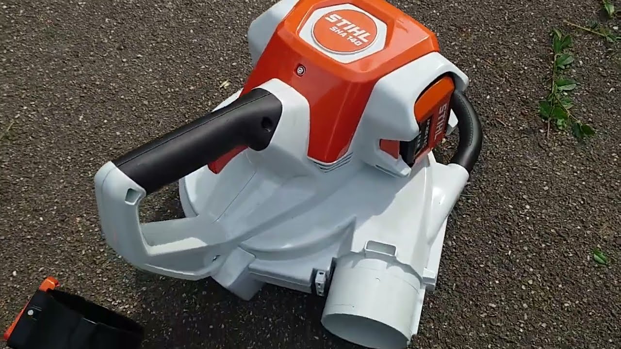 Brandneuer STIHL SHA 140 Akku Laubsauger f&uuml;r Professional AP System  Montage