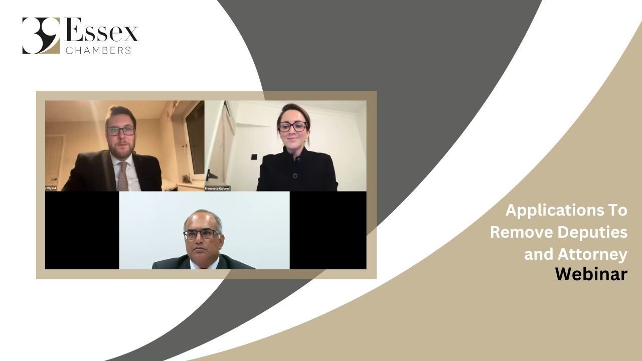 Applications To Remove Deputies and Attorney | Webinar