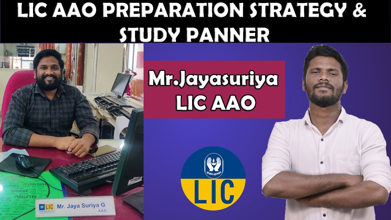 LIC AAO PREPARATION STRATEGY AND STUDY PANNER | MR.JAYASURIYA LIC AAO