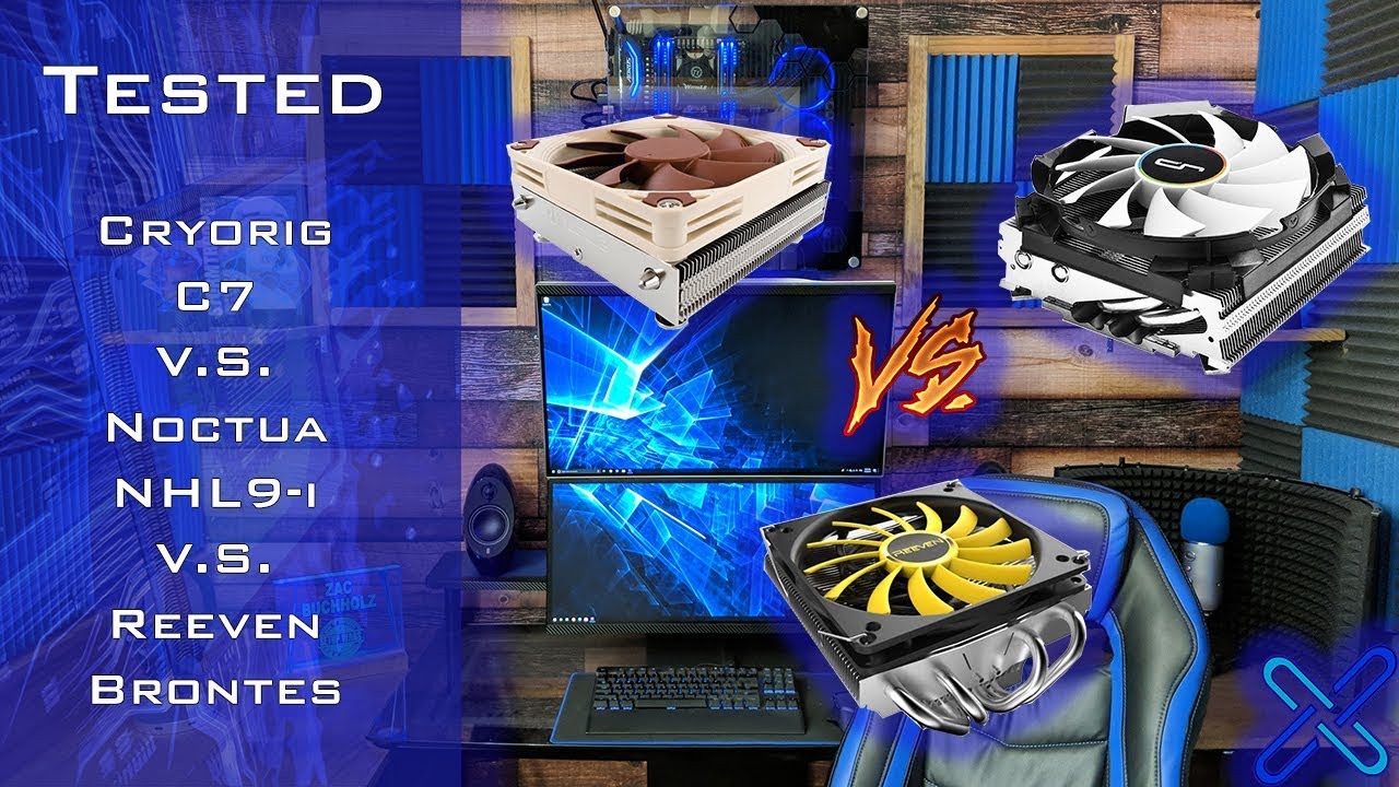 Tested: Reeven Brontes V.S.  Noctua NH-L9i V.S.  Cryorig C7