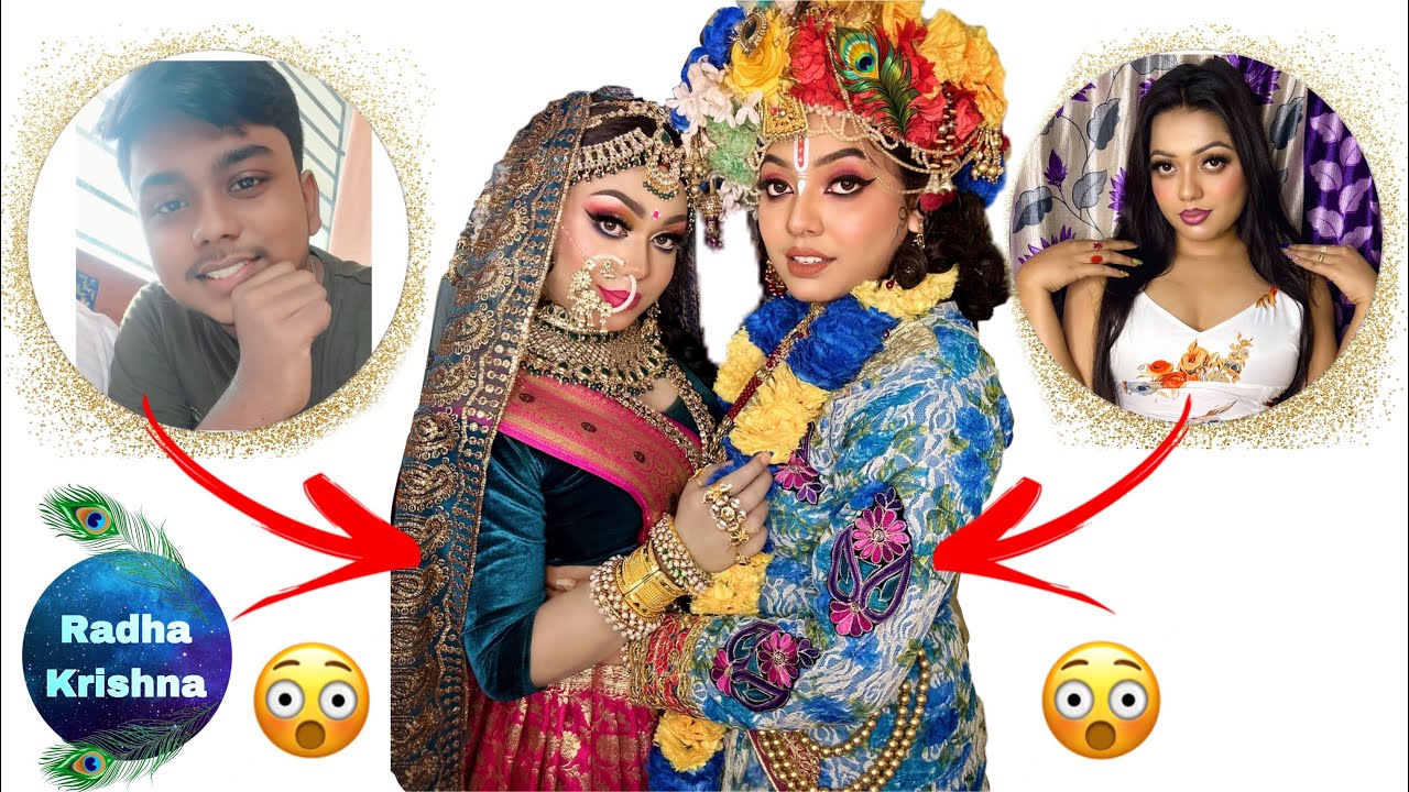 Radha🌷Krishna.. (male to female) and (female to male) transformation makeover