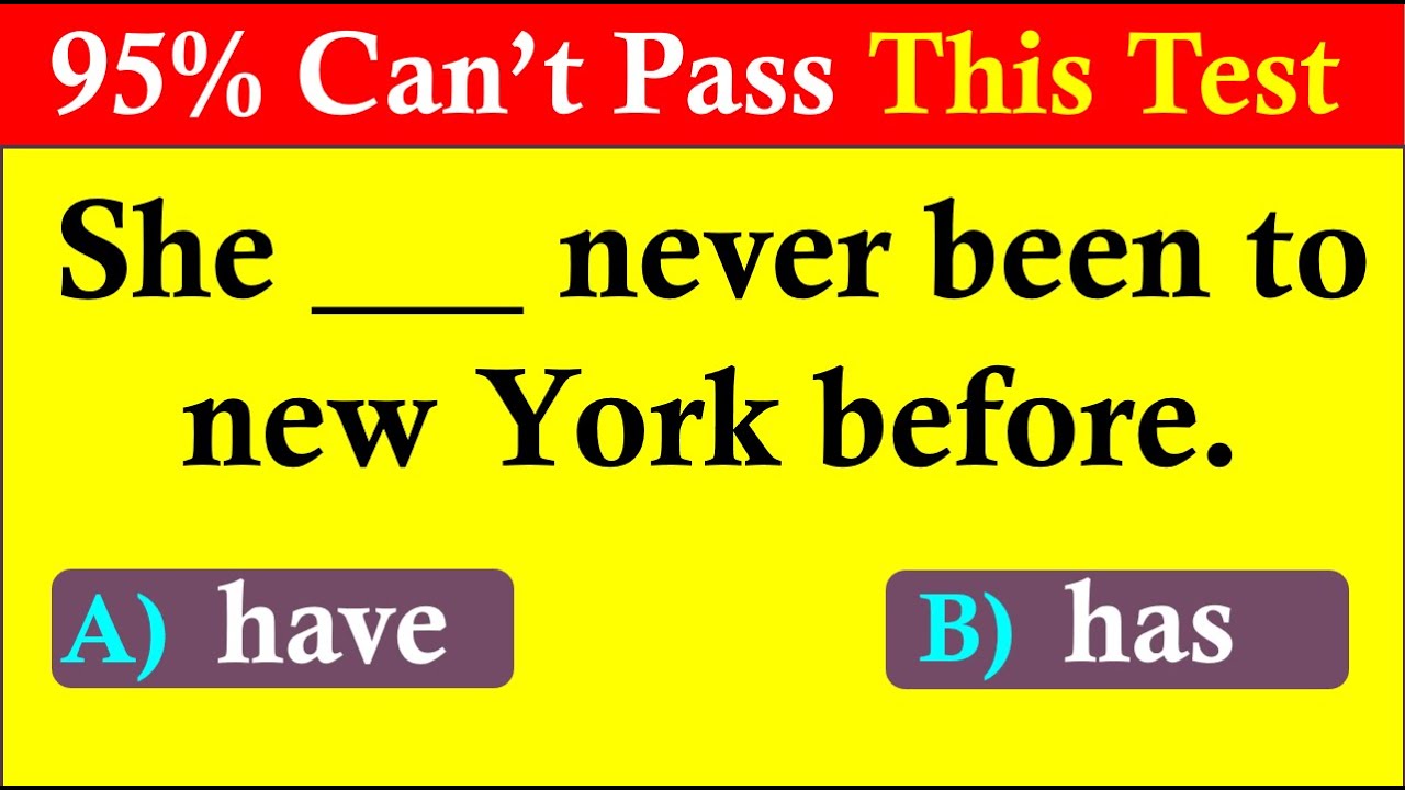 Advanced English Grammar:95% Fail This Test! Are You an Expert? Try Now 🔥