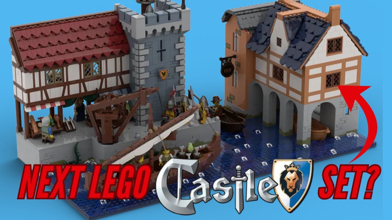 Мои идеи Lego: набор MOC «Средневековая гавань» (это может стать настоящим набором Lego!)