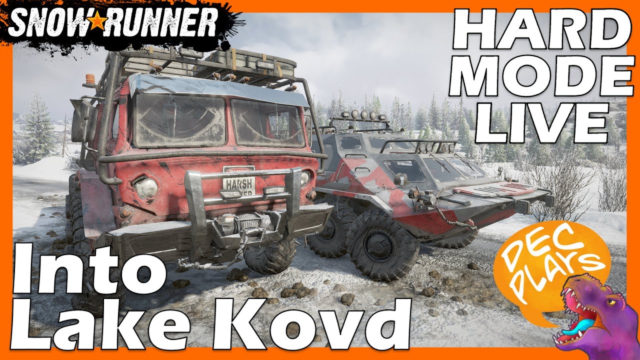 Starting Lake Kovd - Snowrunner - HARD MODE - LIVE