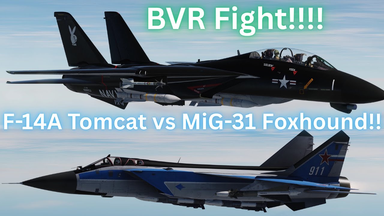 F-14A Tomcat против 4 МиГ-31 Foxhound: Бой на БВР! DCS