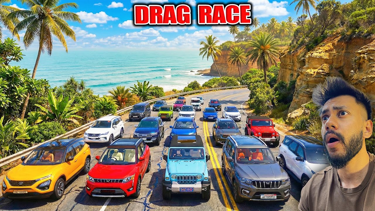 HIGHSPEED DRAG RACE WITH ALL MY INDIAN CARS AND SPEED TEST PART 2 |GTA 5 ABHISHEKKZ GAMING