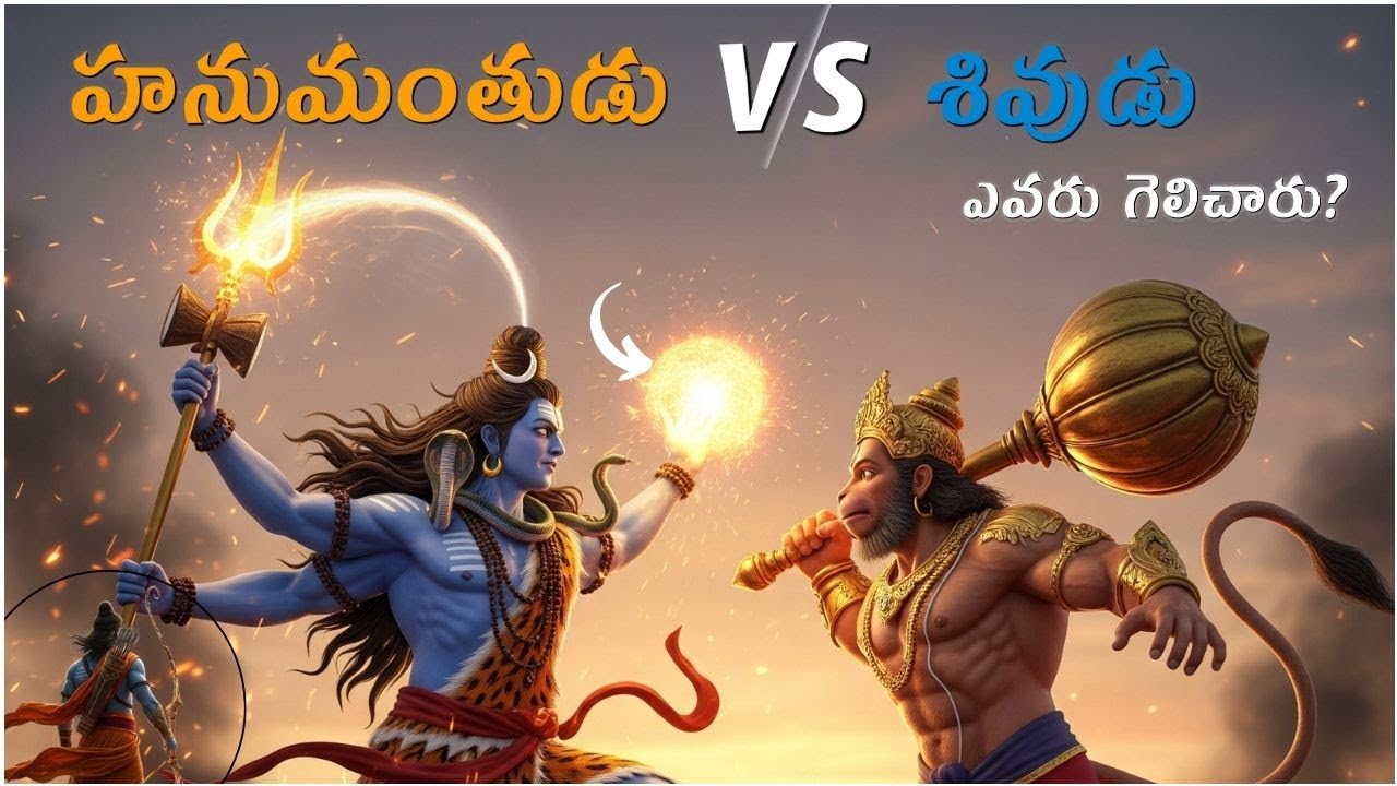 హనుమంతుడు vs శివుడు – యుద్ధంలో ఎవరు గెలిచారు? | Hanuman vs Shiva Battle Story in Telugu