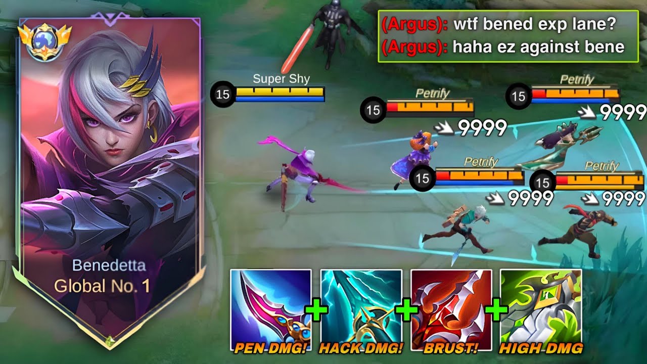 BENEDETTA EXP LANE VS REVAMP ARGUS! 🔥 WHO WILL WIN? | MOBILE LEGENDS