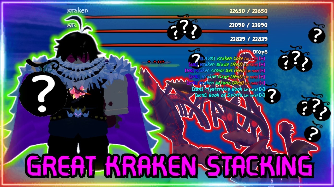 [GPO] The BEST Method To Farm Fruits | 250 GREAT KRAKEN STACK
