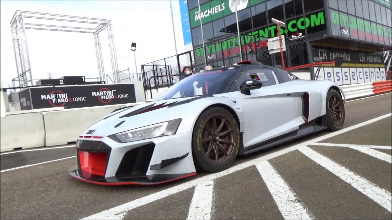 PK Carsport testing the Audi R8 LMS GT2 at circuit Zolder in Belgium