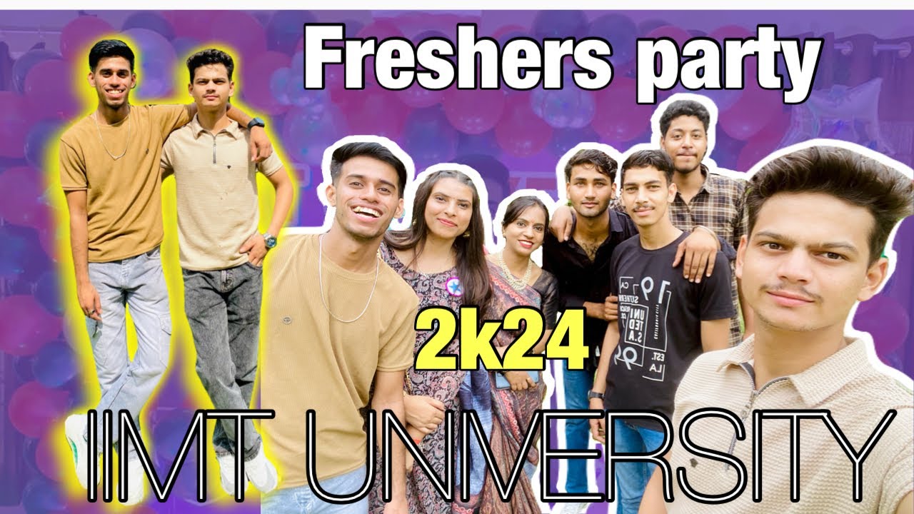 Freshers Party 2k24 ❤️|| IIMT UNIVERSITY ||#freshers #party #saifivlogs