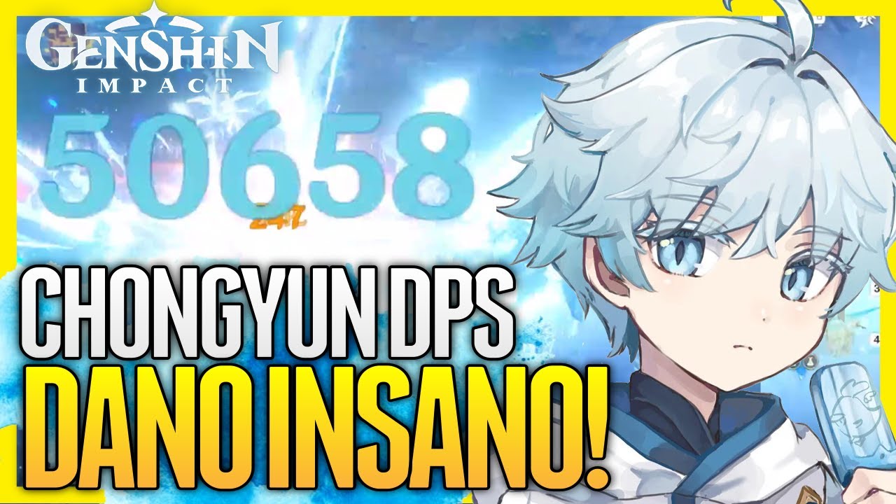 CHONGYUN é um DPS 5 ESTRELAS! GELO é muito ROUBADO! | GENSHIN IMPACT