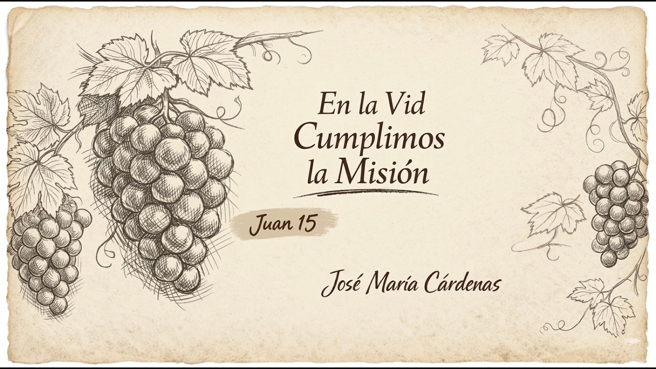 En la vid cumplimos la misión (Juan 15) | José María Cárdenas