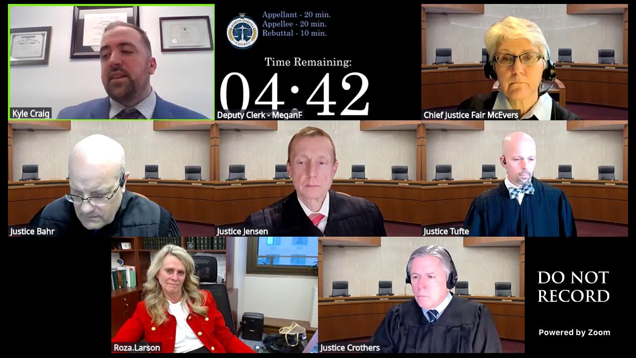 North Dakota Supreme Court Oral Argument