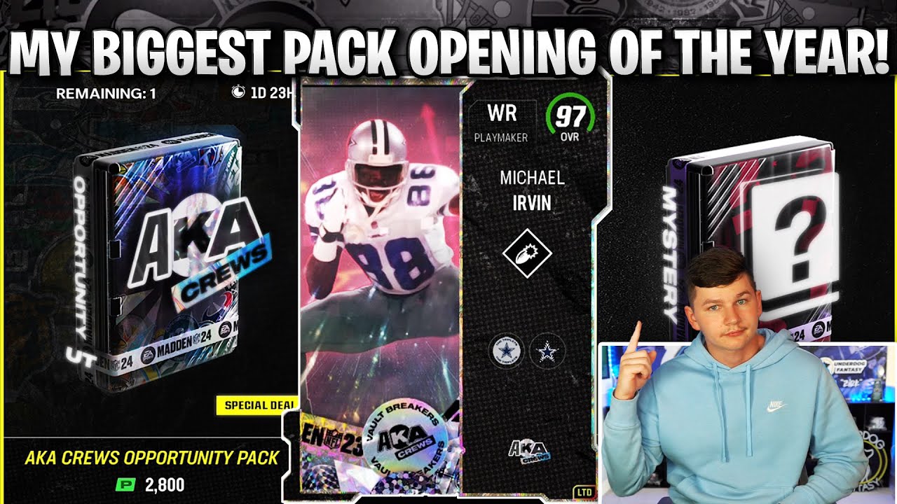 MY BIGGEST PACK OPENING OF THE YEAR FOR LTD MICHAEL IRVIN!