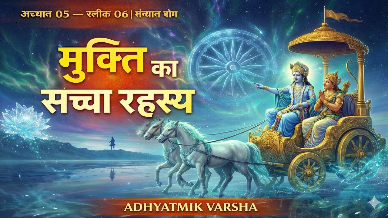 Bhagavad Gita Shloka 5.6 – Sannyas aur Yoga ka Antar | कर्म से मुक्ति का सच्चा रहस्य | AV210