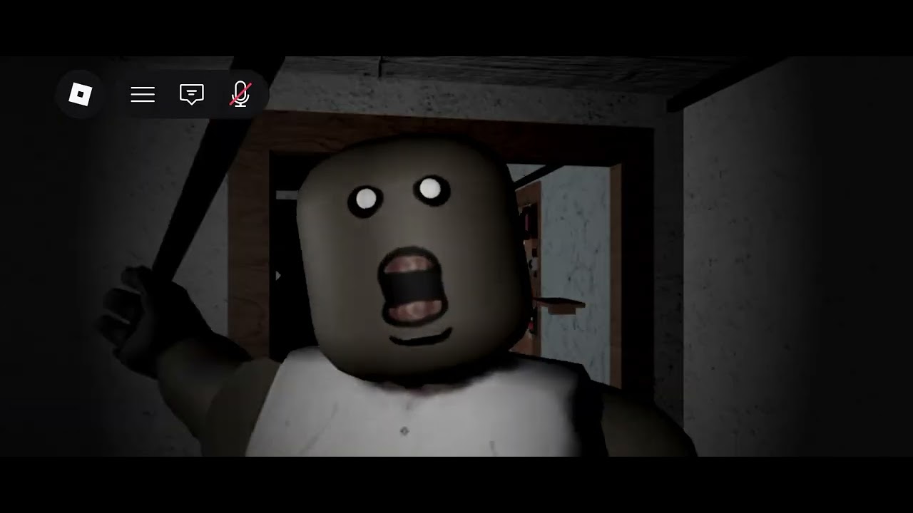 I play granny whit my brother in roblox