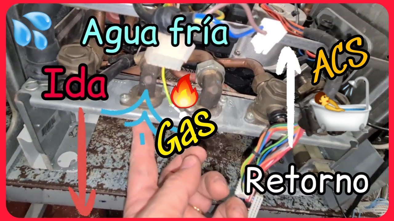 🧑🏻‍🔧🔥Calderas Mixtas murales💦 Cómo identificar los tubos de entrada y salida❓ #fontanería_básica