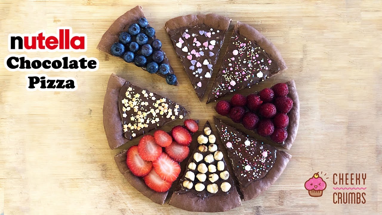 Chocolate Nutella Pizza - Cheeky Crumbs