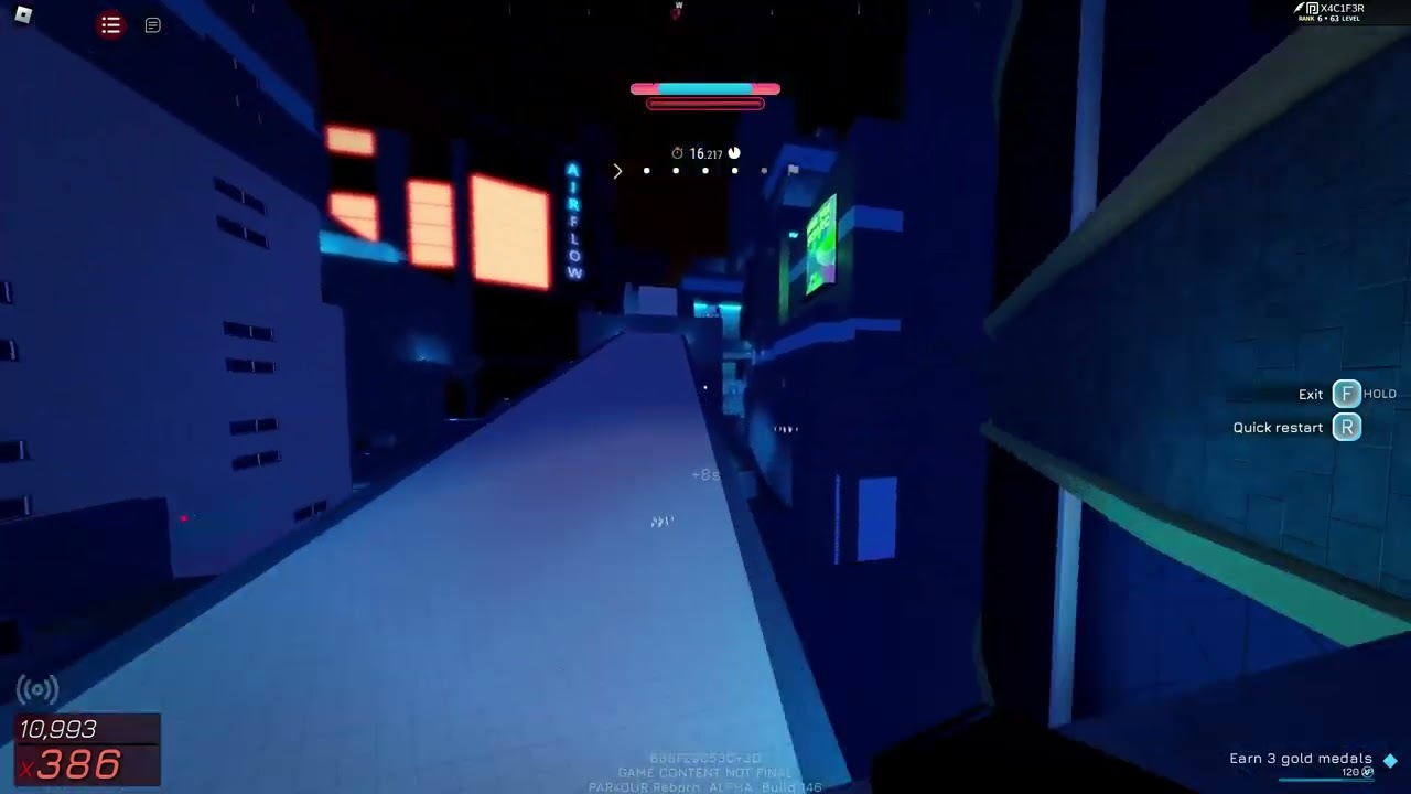 Wall Climb Boost Time Trial | Parkour Reborn