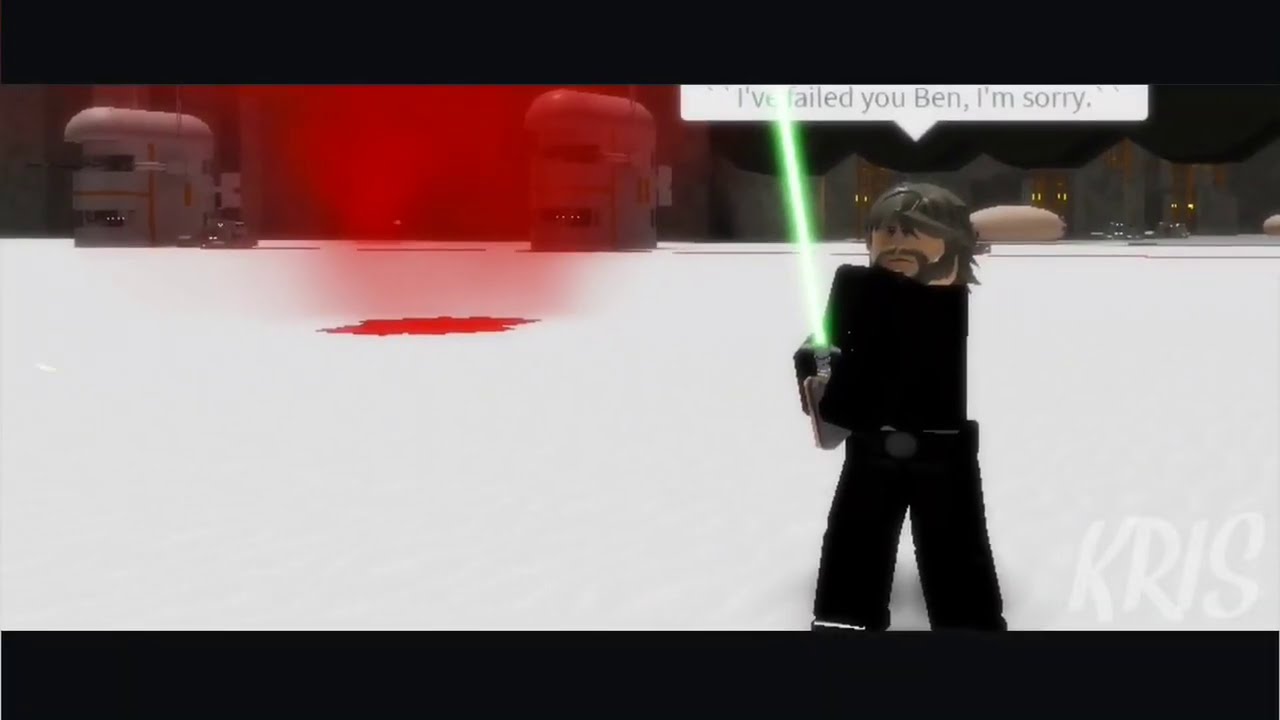 Ben Solo vs Luke Skywalker Crait (Roblox)