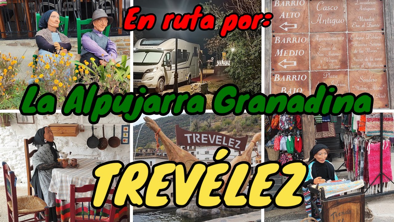 TREVÉLEZ. En autocaravana por La Alpujarra Granadina. El Jamón de Trevélez. Vaya olor a jamón !!!