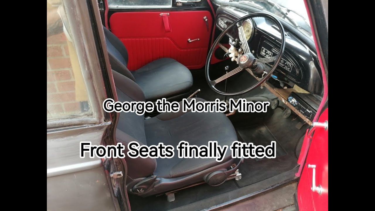 George the Morris minor  Front Seats Finally fitted